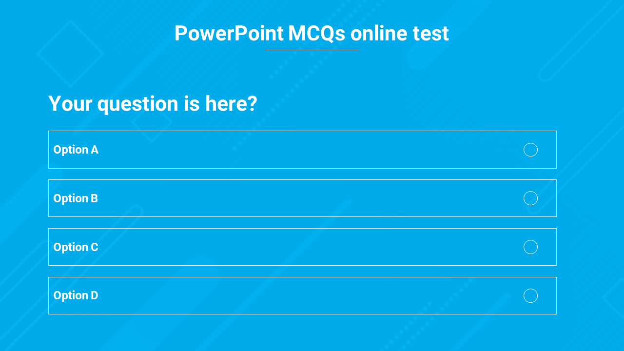 PowerPoint MCQs online test